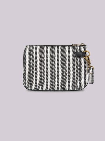 Women's Stripe Logo Wristlet Wallet