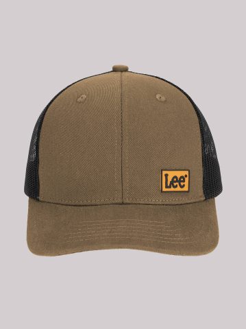 Men's Rubber Logo Patch Mesh Hat