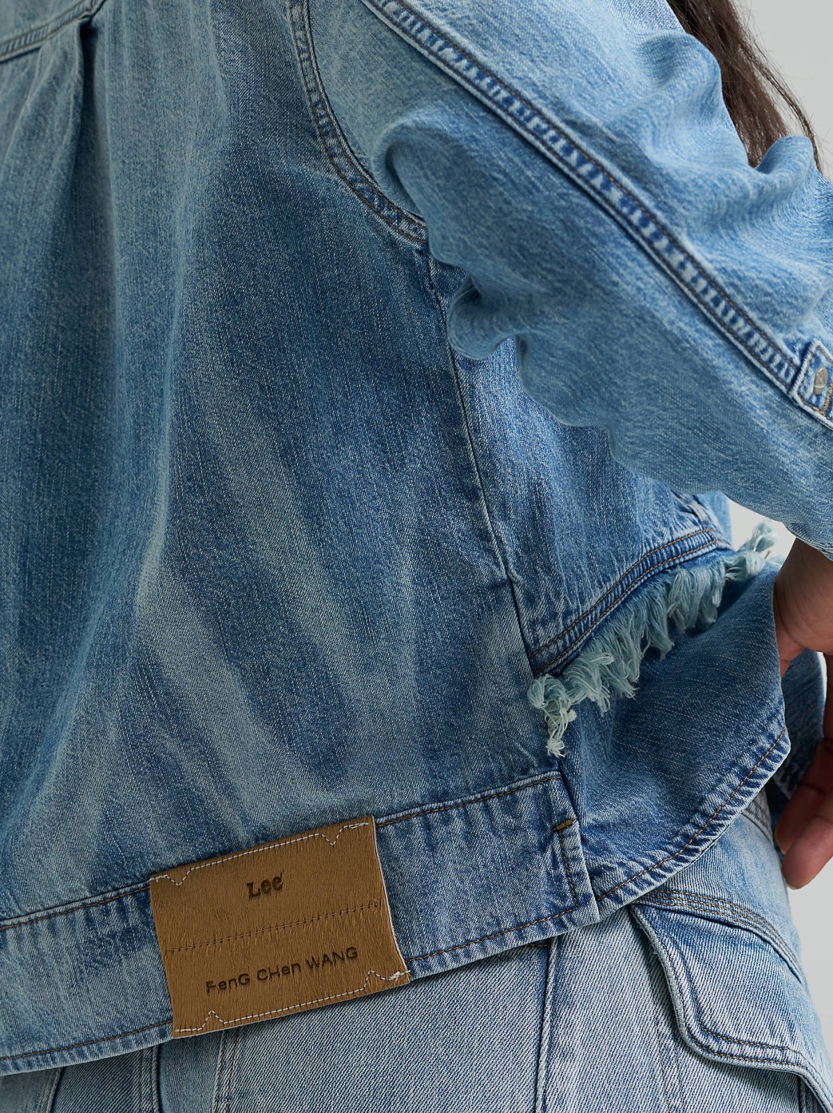 Women's Lee® x Feng Chen Wang Denim Peplum Shirt - view 7