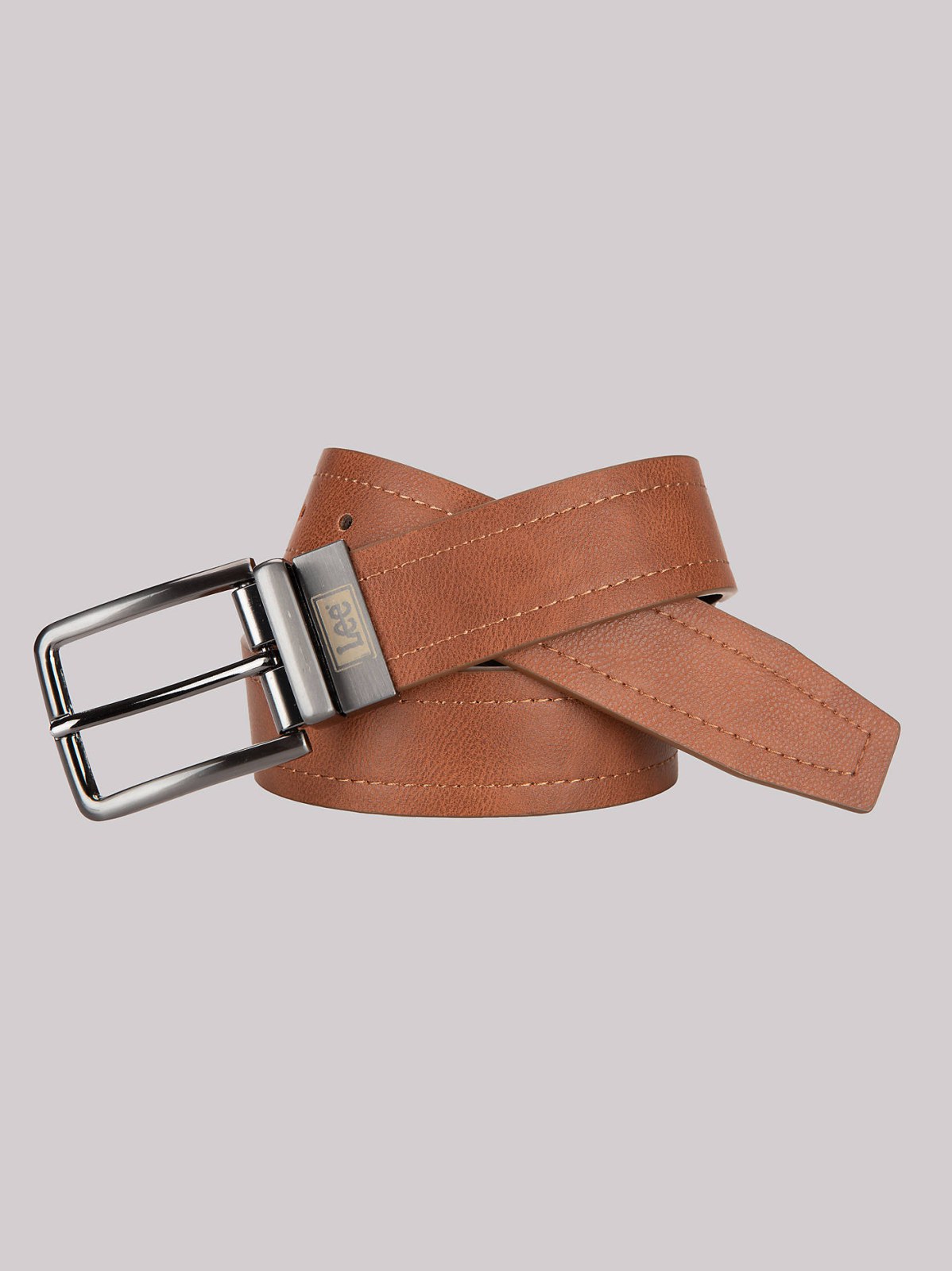 Men's Logo Stamped Reversible Belt