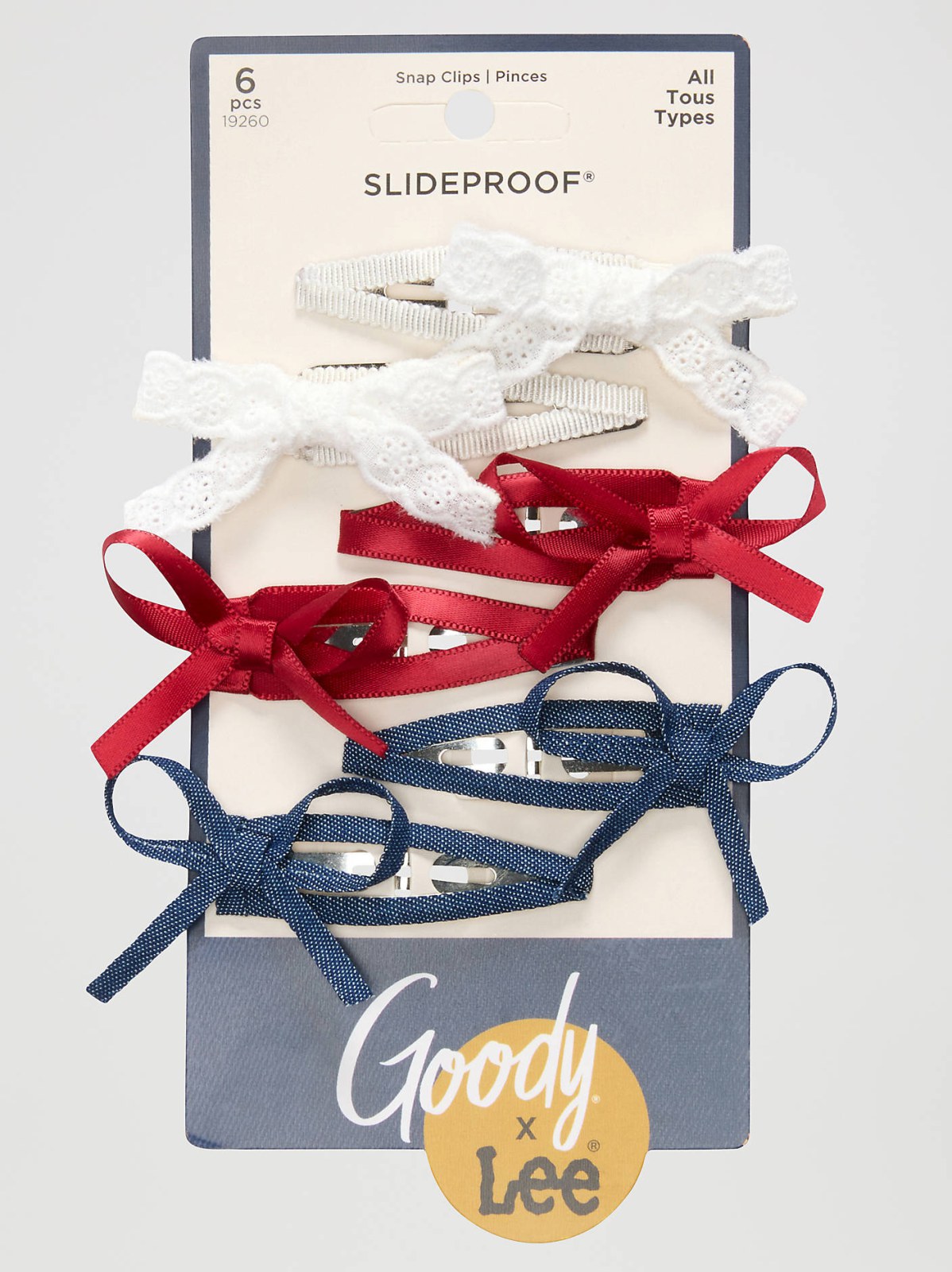 Women's Goody x Lee Bow Snap Clips, 6ct - view 3