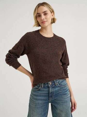 Women's Wool Blend Solid Sweater