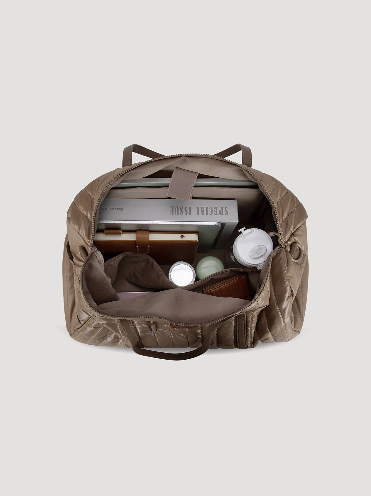 Women's Quilted Puffer Duffle Bag - view 4