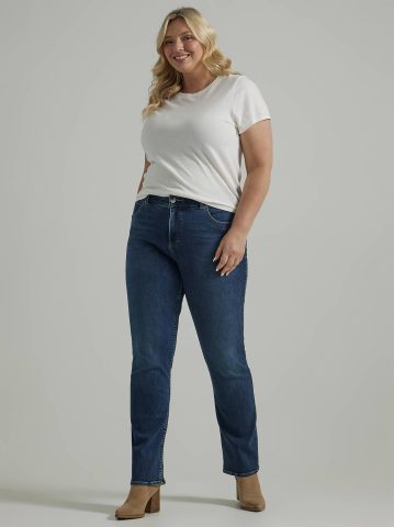 Women's Ultra Lux Comfort with Flex Motion Straight Jean (Plus)