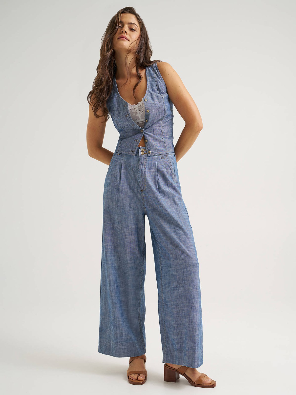 Women's Loose Pleated Trouser Pant - view 2