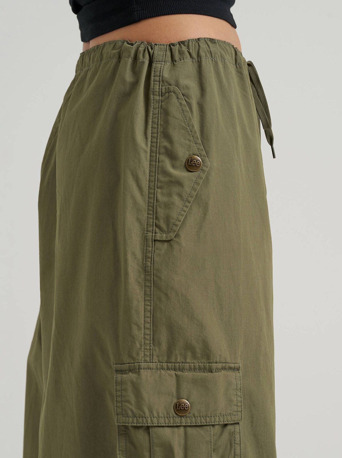 Women's Low Rise Drawstring Parachute Pant - view 7