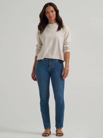 Women's Ultra Lux Comfort Flex Motion Slim Straight Jean with Ever Fit®