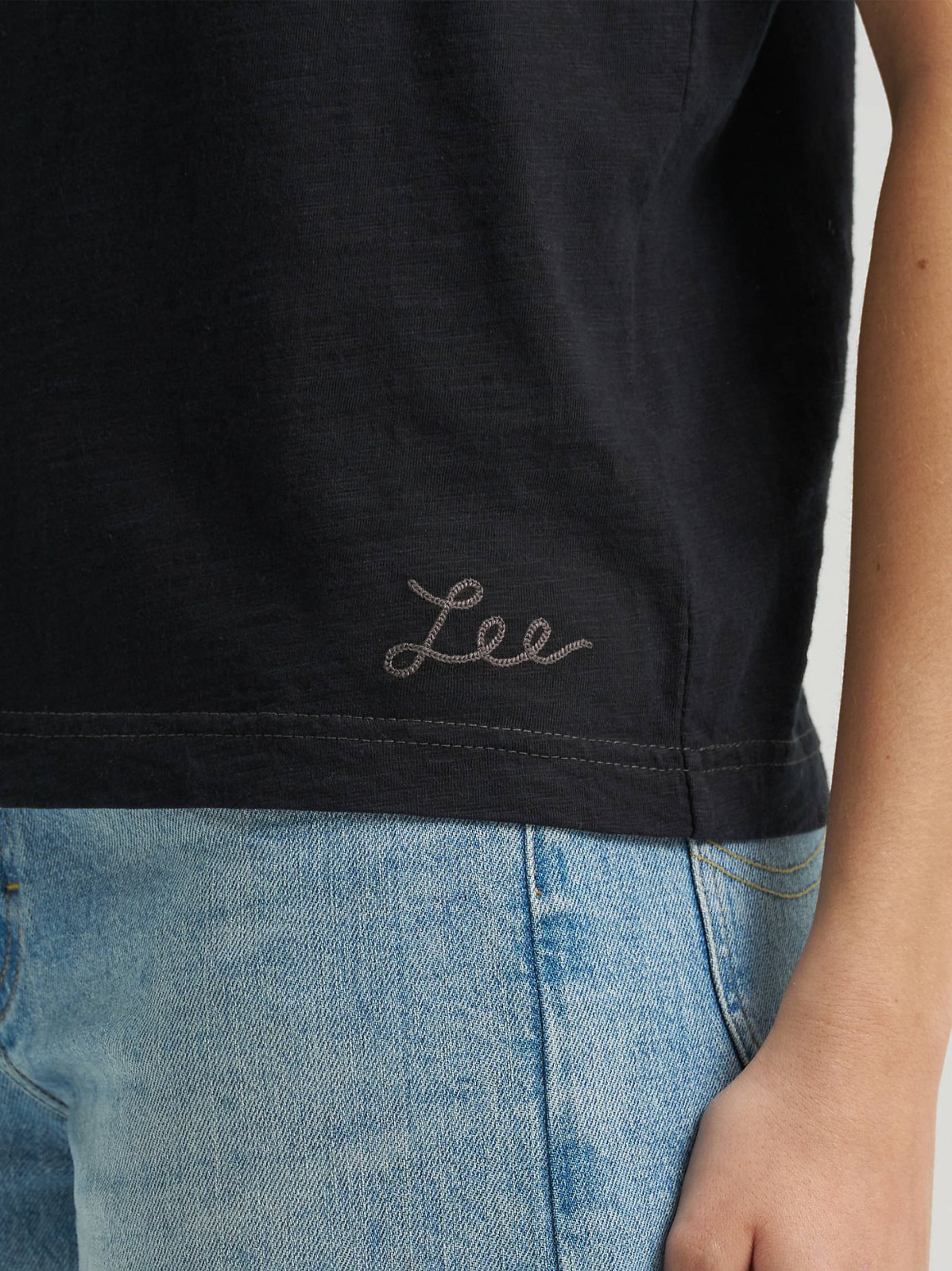 Women's Solid Crew Neck Tee - view 6