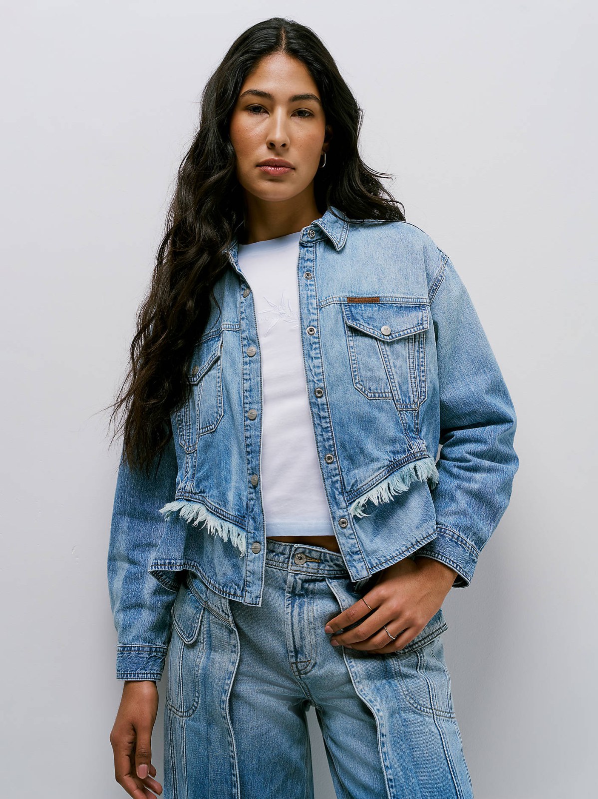 Women's Lee® x Feng Chen Wang Denim Peplum Shirt