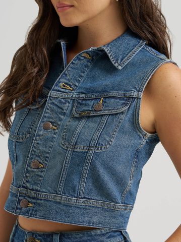 Women's Crop Rider™ Denim Vest