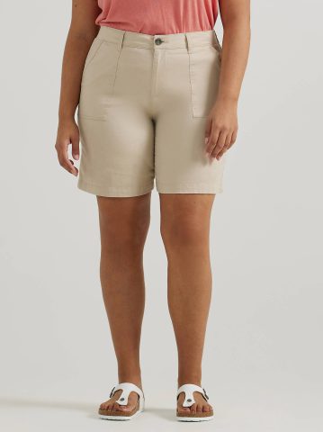 Women's Ultra Lux Comfort with Flex-To-Go Relaxed Fit Utility Bermuda (Plus) — alternate view