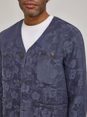 Men's Lee® x Paul Smith Jacquard Collarless Chore Coat