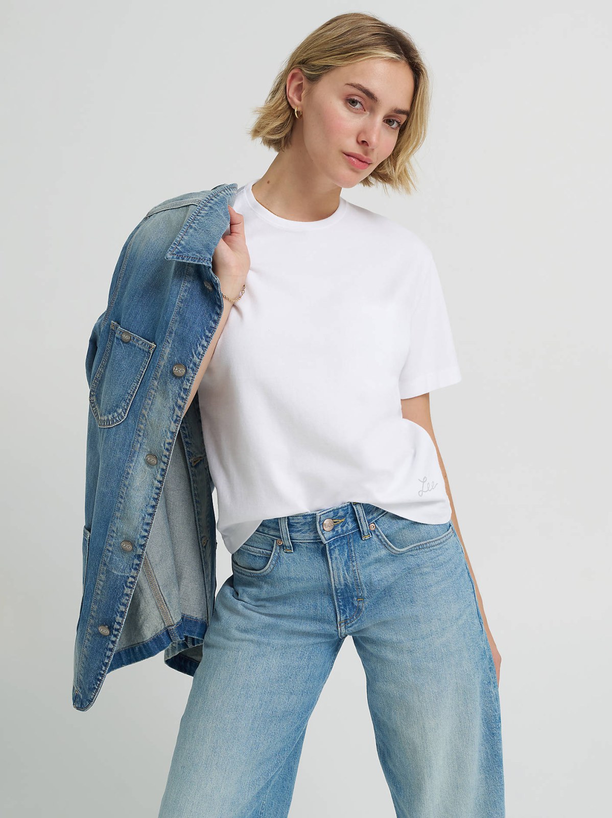 Women's Solid Crew Neck Tee - view 2