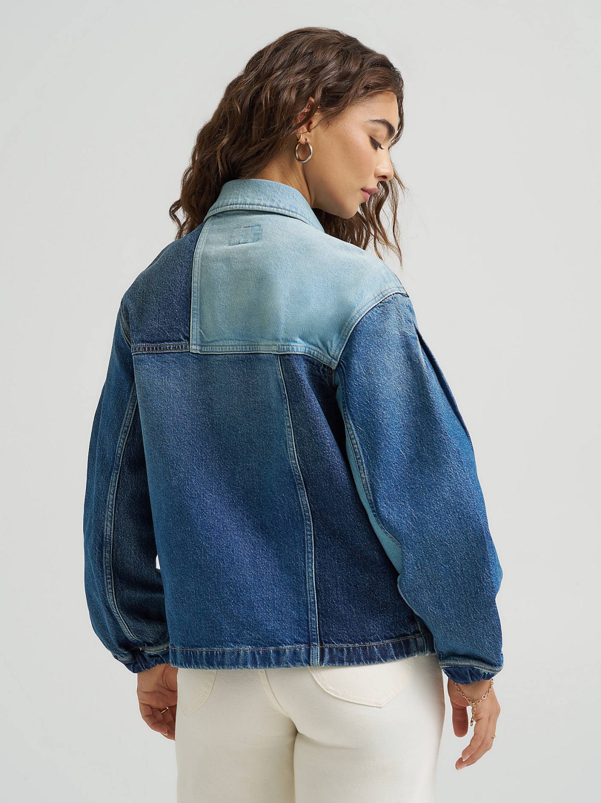 Women's Patched Denim Chore Jacket - view 4