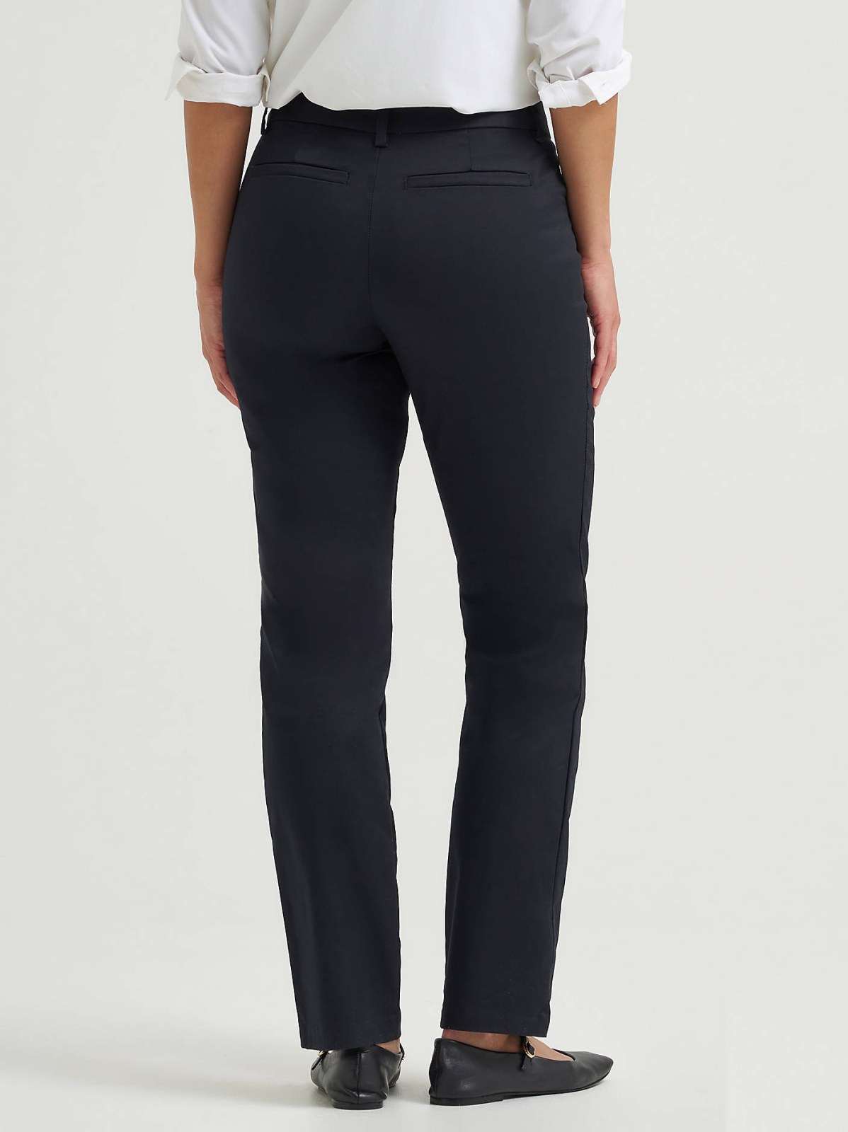 Women's Wrinkle Free Relaxed Fit Straight Leg Pant - view 3