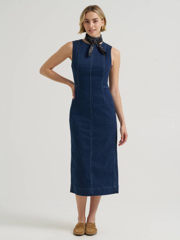 Women's Denim Sheath Dress — alternate view