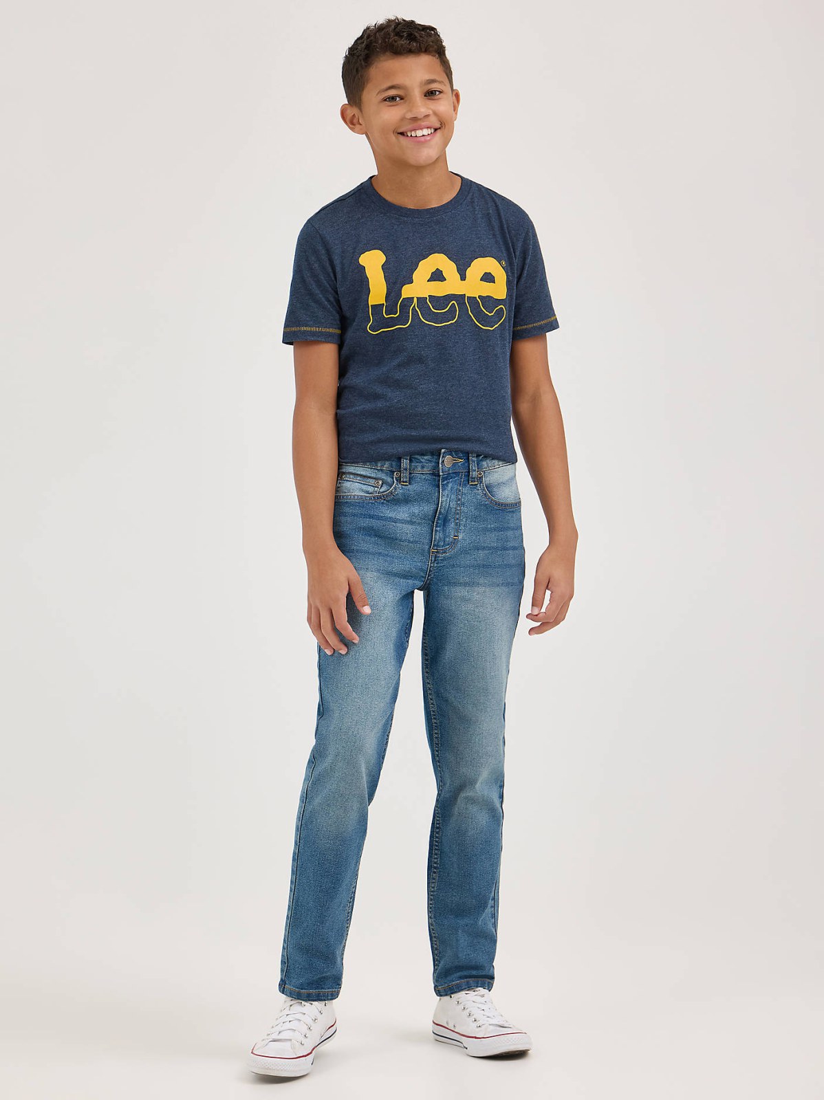 Boy's Regular Straight Stretch Jean