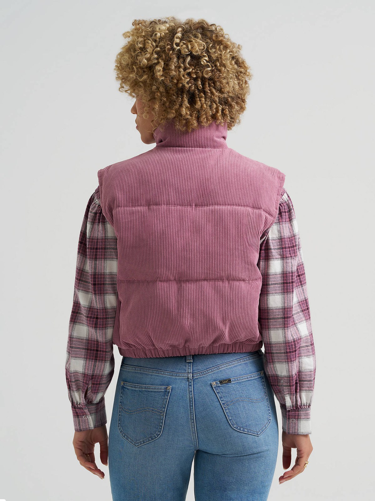 Women's Corduroy Puffer Vest - view 2