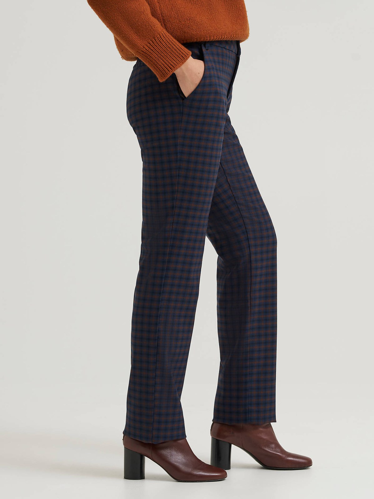 Women's Wrinkle Free Relaxed Fit Straight Leg Pant - view 4
