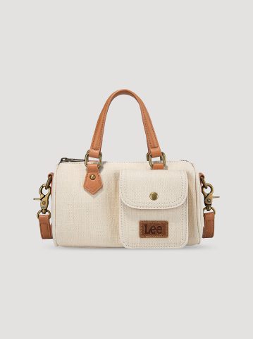 Women's Denim Barrel Bag