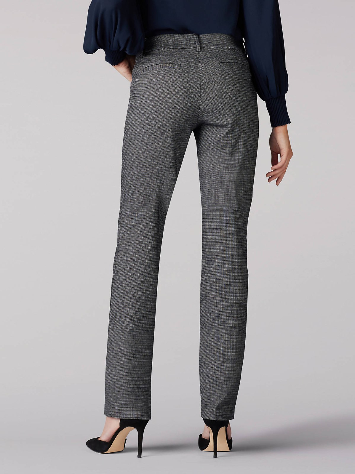 Women's Wrinkle Free Relaxed Fit Straight Leg Pant - view 2