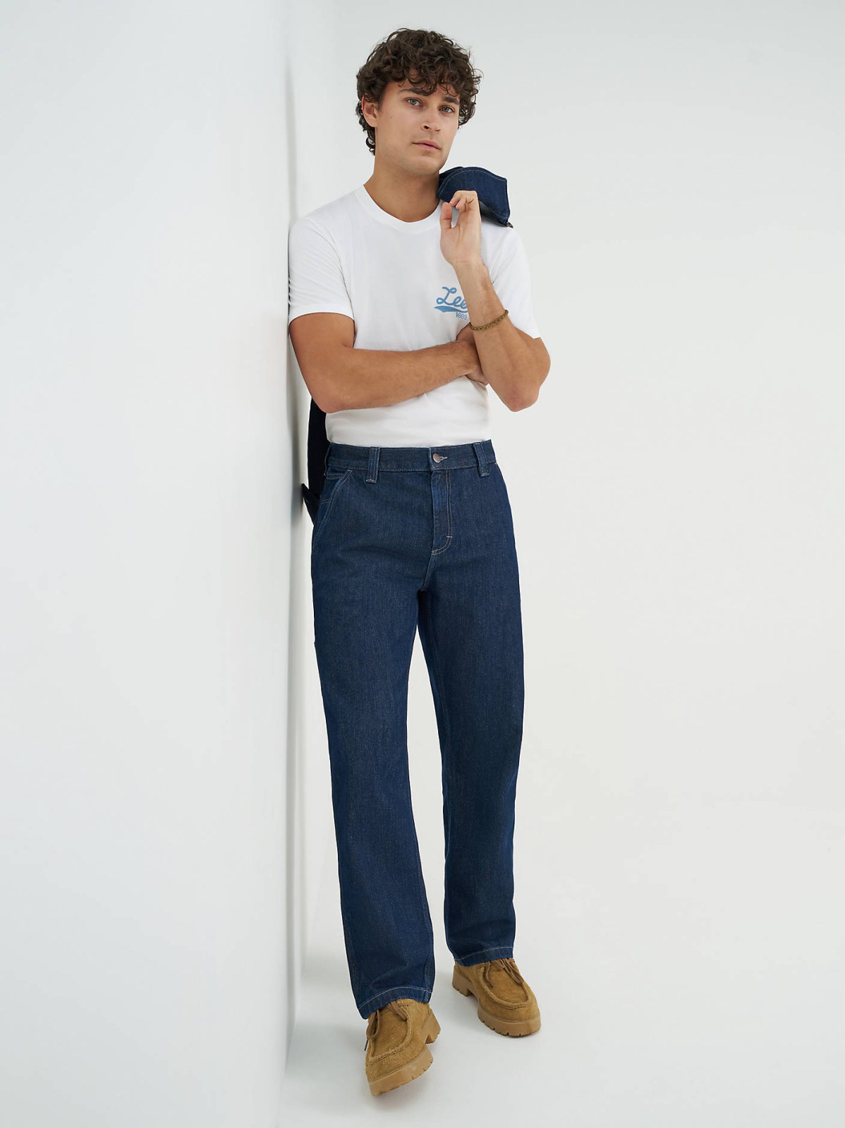 Men's 100% Cotton High Rise Loose Straight Carpenter Jean - view 8