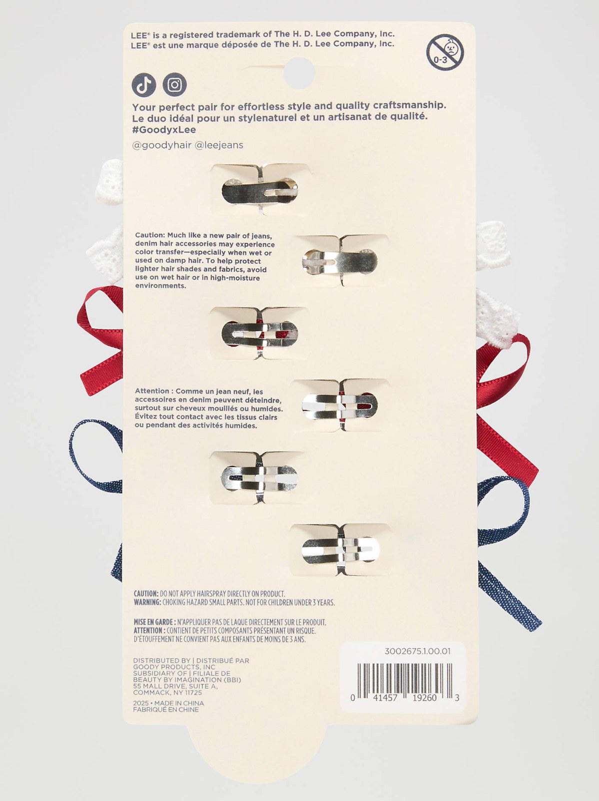 Women's Goody x Lee Bow Snap Clips, 6ct - view 4