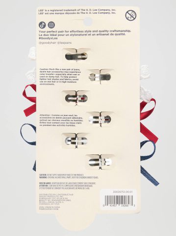 Women's Goody x Lee Bow Snap Clips, 6ct