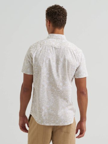 Men's Textured Floral Button Down Shirt — alternate view