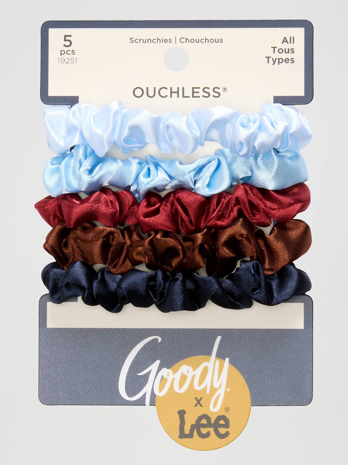 Women's Goody x Lee Satin Thin Hair Scrunchies, 5ct - view 3