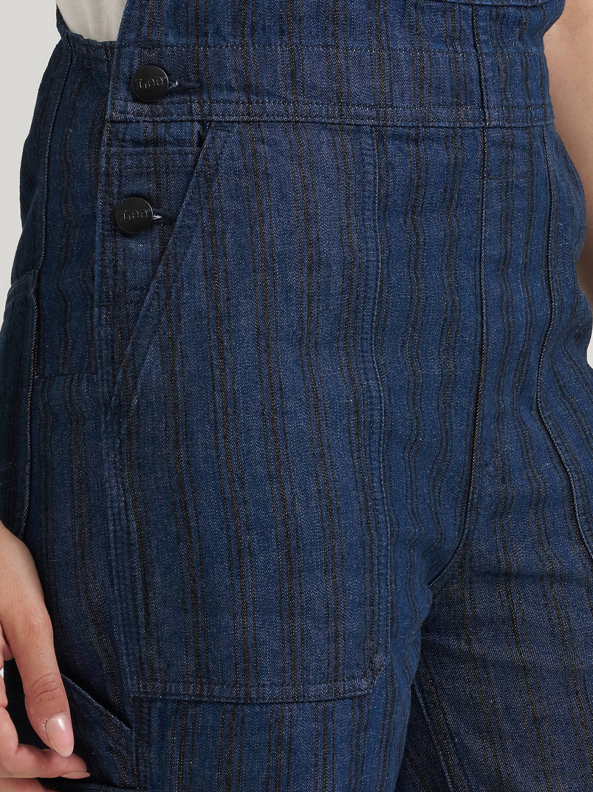 Women's Premium Hickory Stripe Slim Straight Overall - view 7