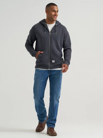 Men's Relaxed Fit Essential Workwear Full Zip Jacket