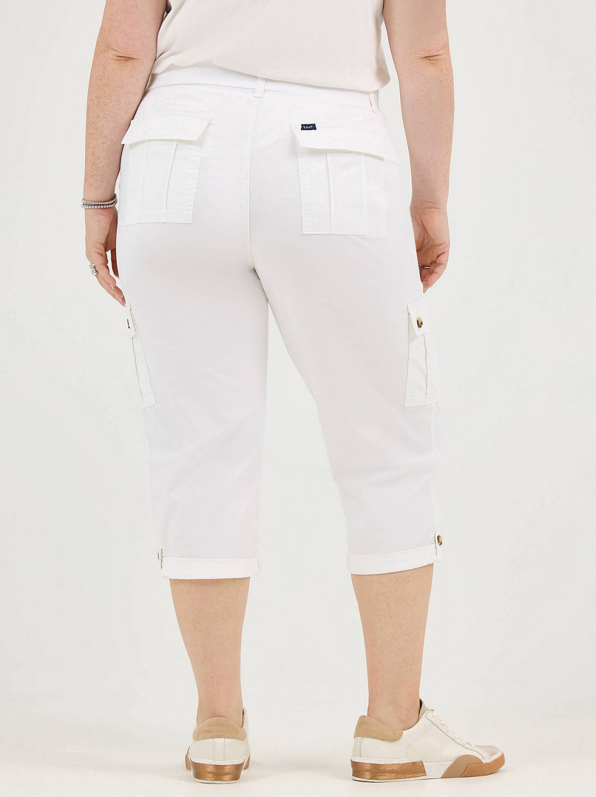 Women's Ultra Lux Comfort with Flex-To-Go Relaxed Fit Cargo Capri (Plus) - view 3