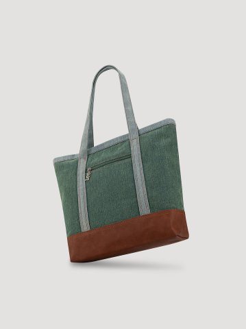 Women's Color Block Tote Bag