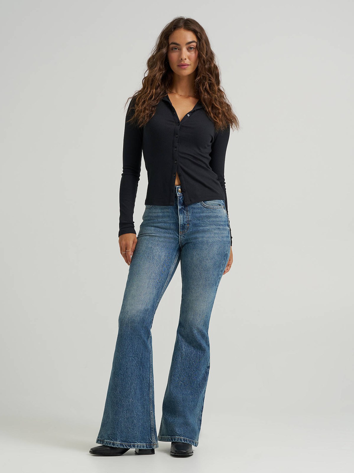 Women's High Rise Flare Jean
