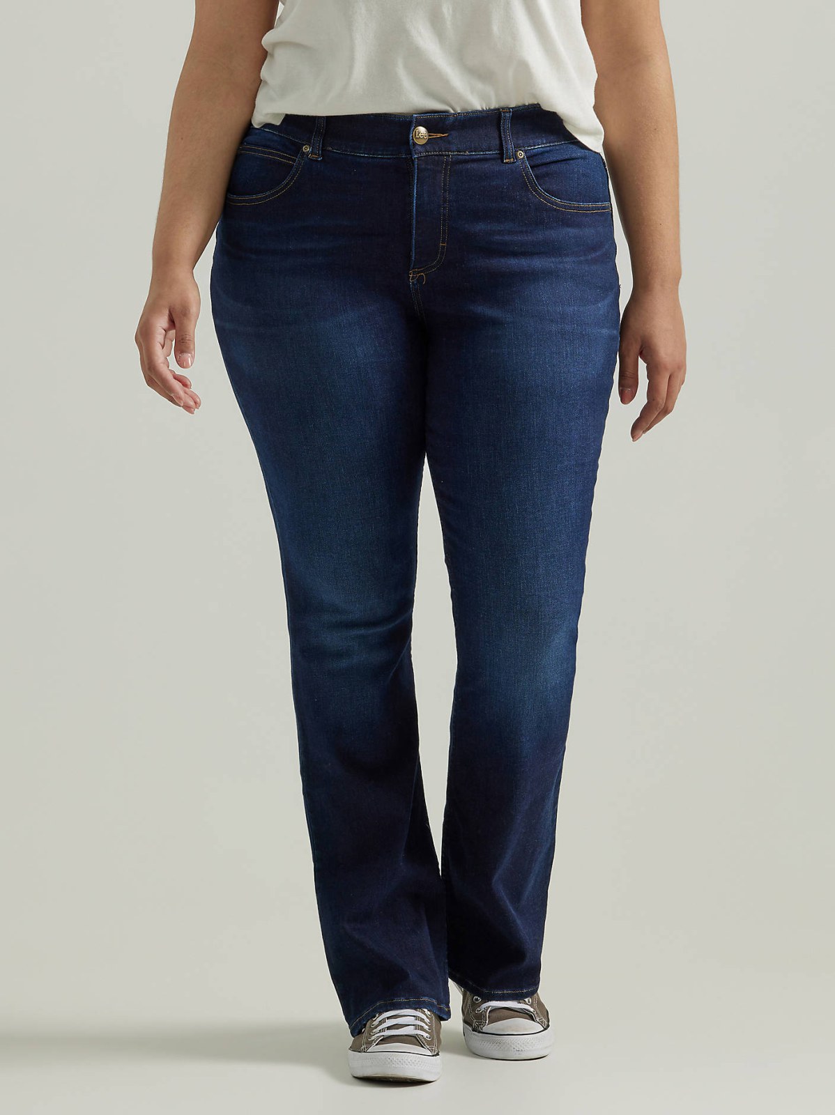 Women's Ultra Lux Comfort with Flex Motion Bootcut Jean (Plus) - view 2
