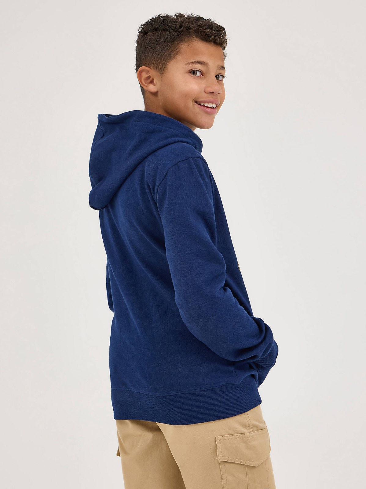 Boy's Popover Fleece Logo Hoodie - view 2