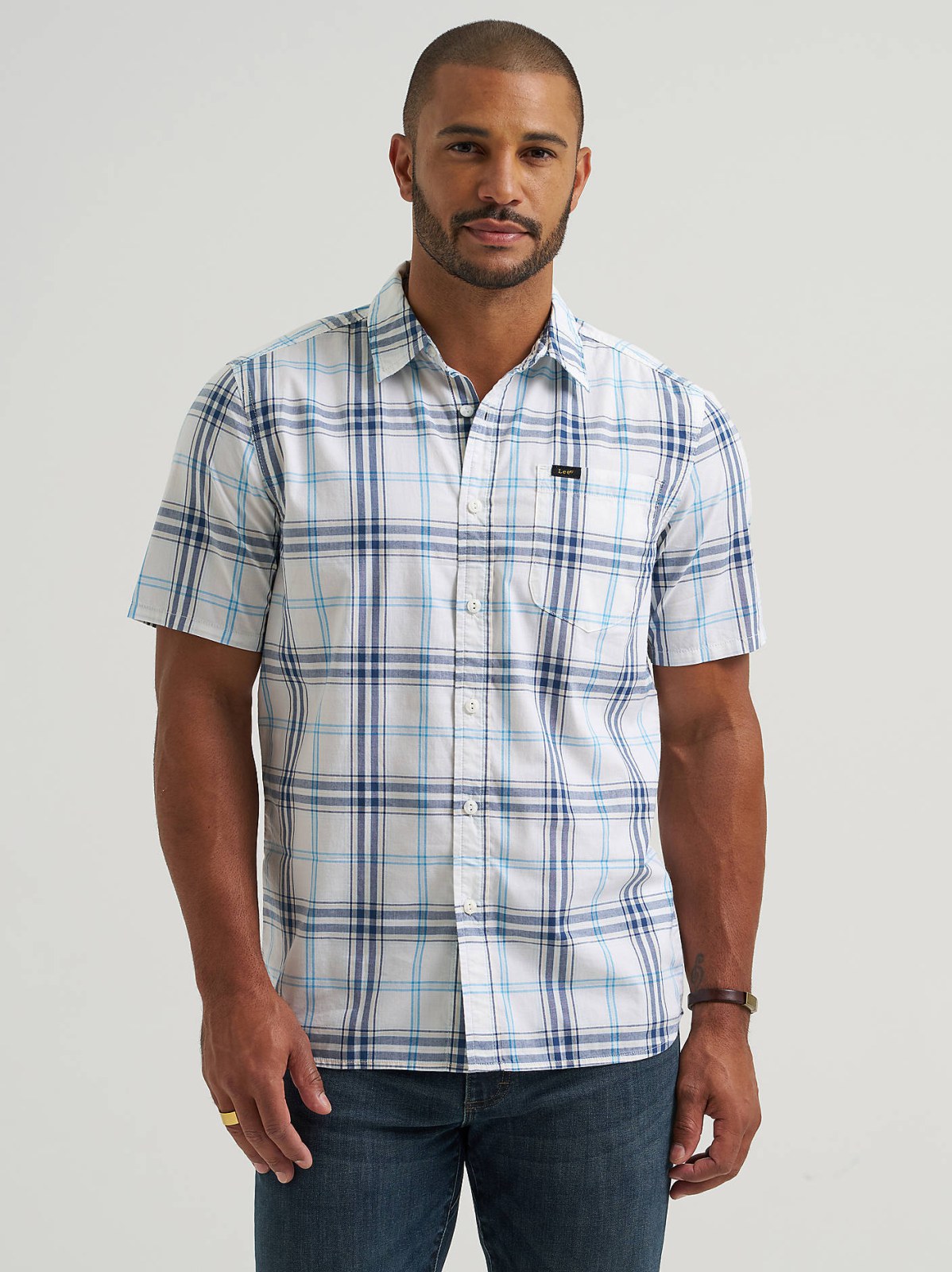 Men's Short Sleeve All Purpose Button Down Shirt