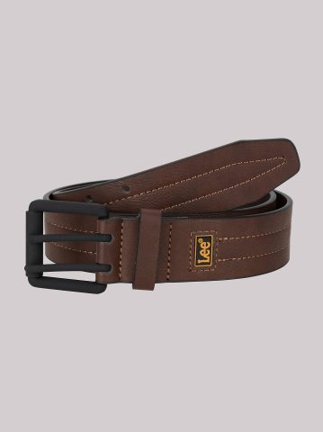 Men's Double Prong Square Buckle Belt
