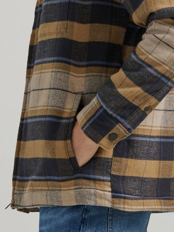 Men's Sherpa Lined Flannel Overshirt