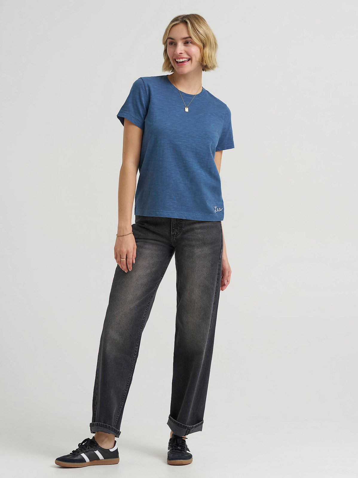 Women's Solid Crew Neck Tee - view 4