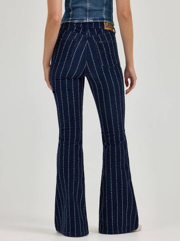 Women's High Rise Stars and Stripes Corduroy Flare Jean — alternate view