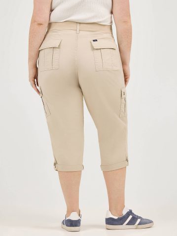 Women's Ultra Lux Comfort with Flex-To-Go Relaxed Fit Cargo Capri (Plus)