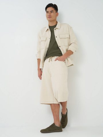 Men's Loose Jacquard Drawstring Jort — alternate view