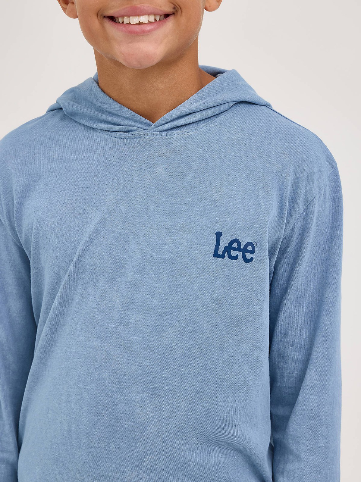 Boy's Oil Wash Hooded Jersey Logo Tee - view 3