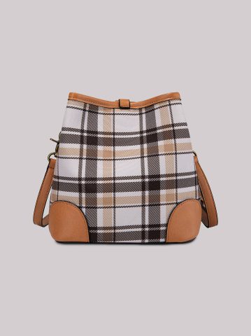 Women's Plaid Logo Handbag — alternate view