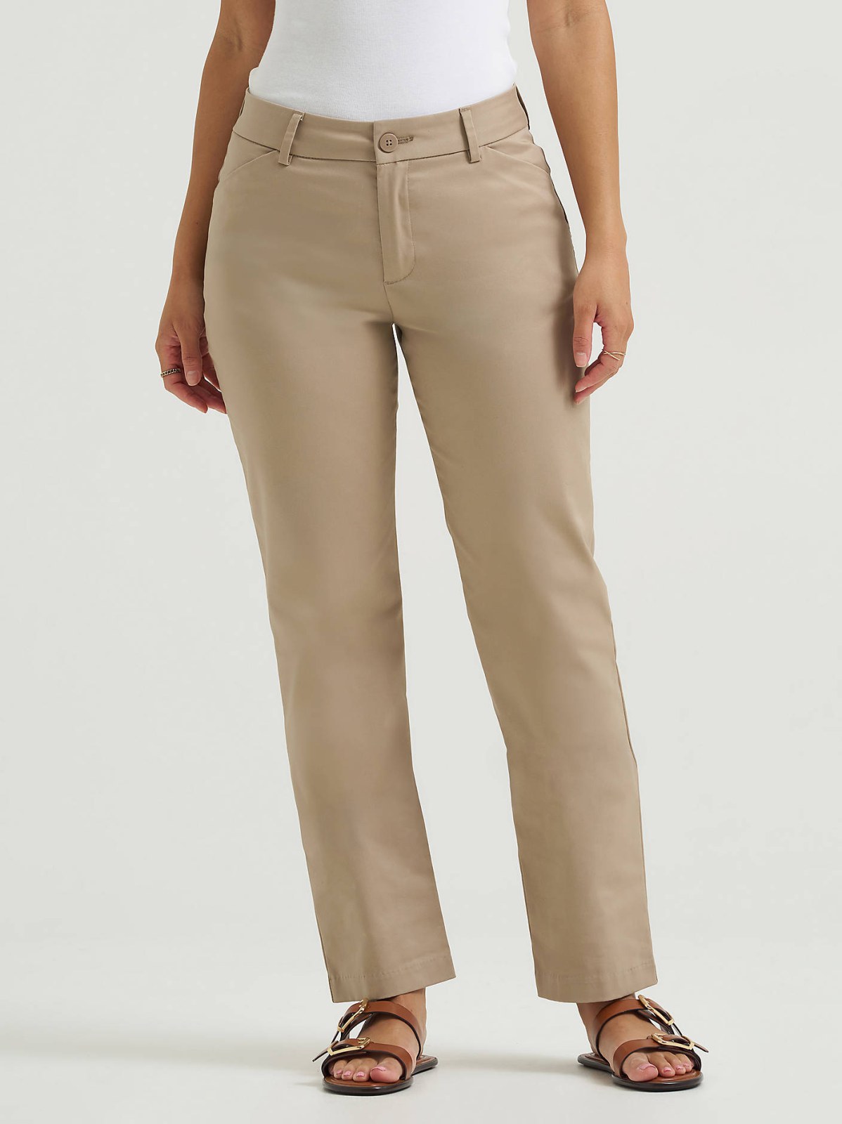 Women's Wrinkle Free Relaxed Fit Straight Leg Pant - view 2
