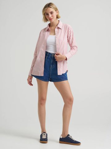 Women's Classic Pocketless Button Down Shirt