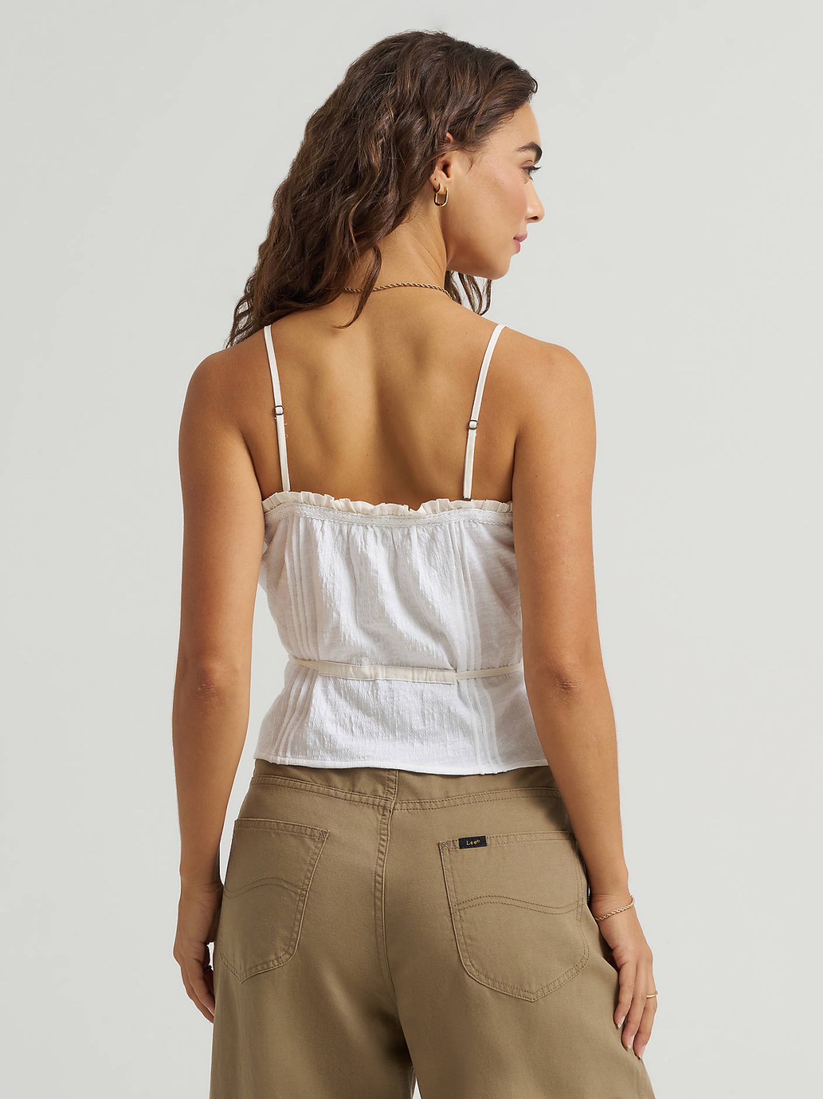 Women's Lace Trim Cami Top - view 3
