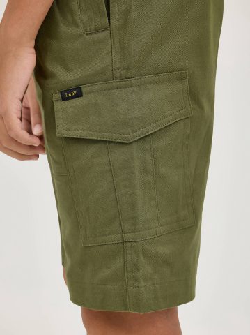 Boy's Rib Stretch Pull On Cargo Short